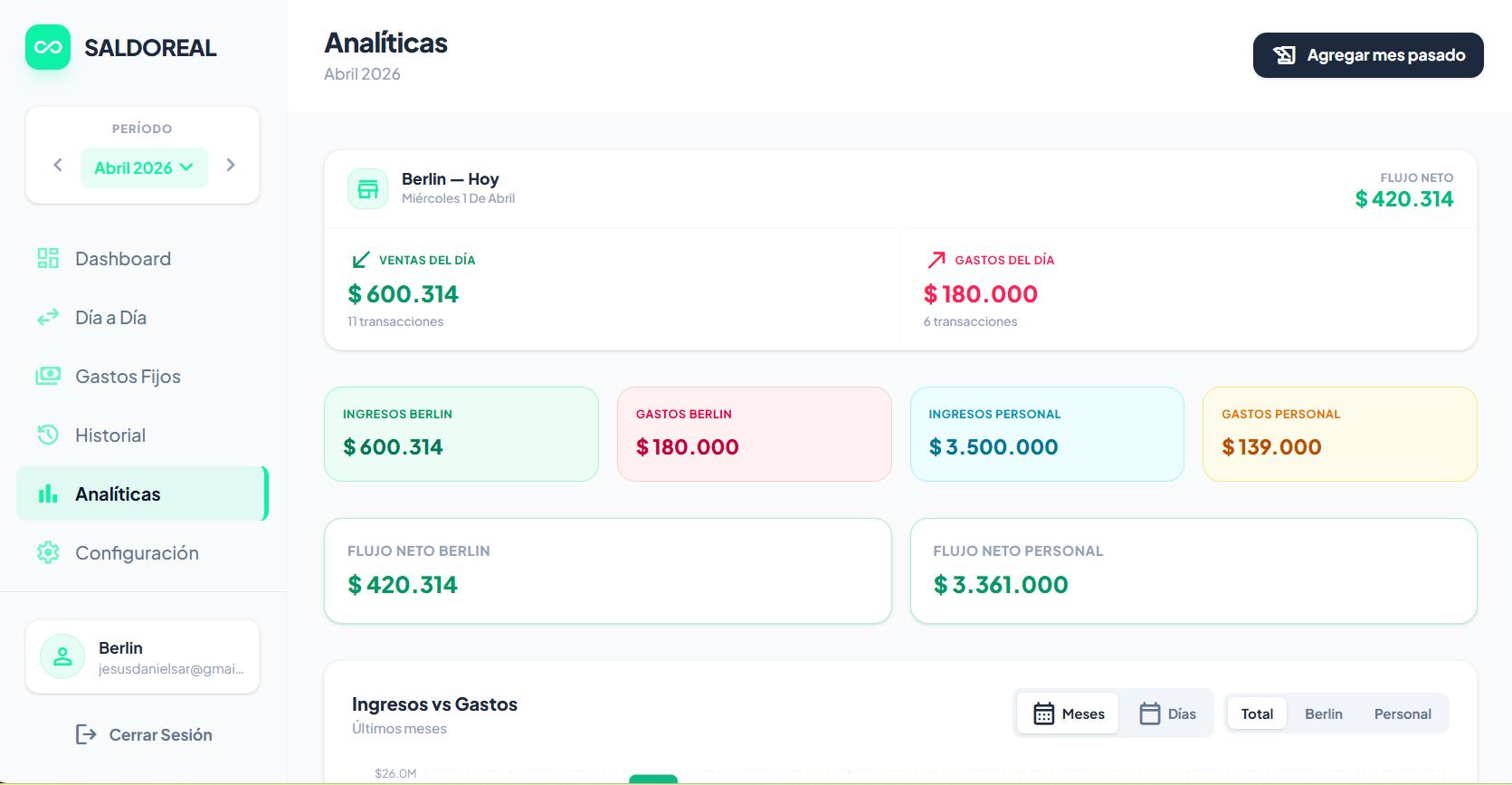 SaldoReal Finance App